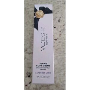 NEW, Voesh New York Vegan Body Creme Lavender Land Lotion 3 Oz